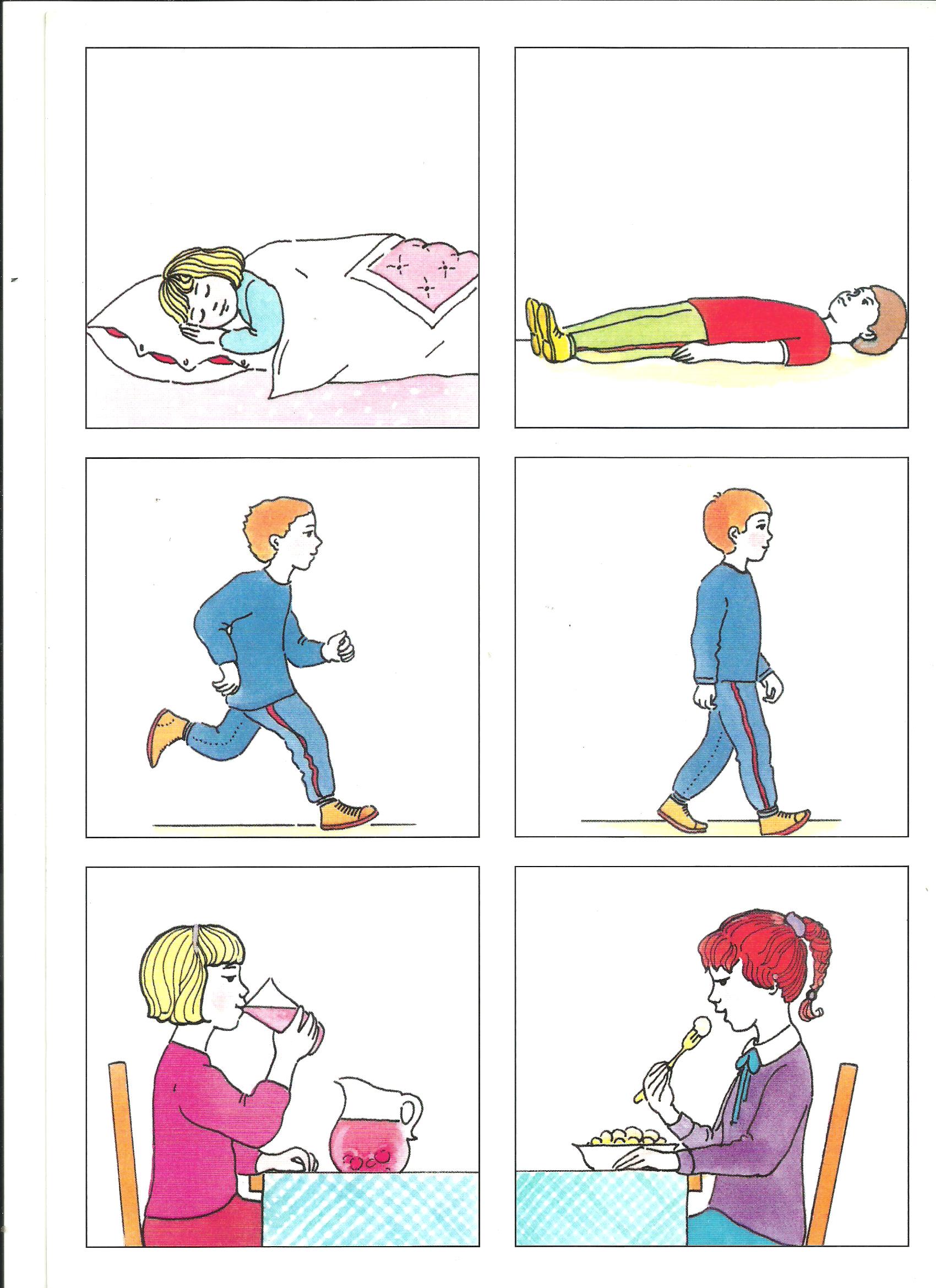 ilustracja czynności dzieci